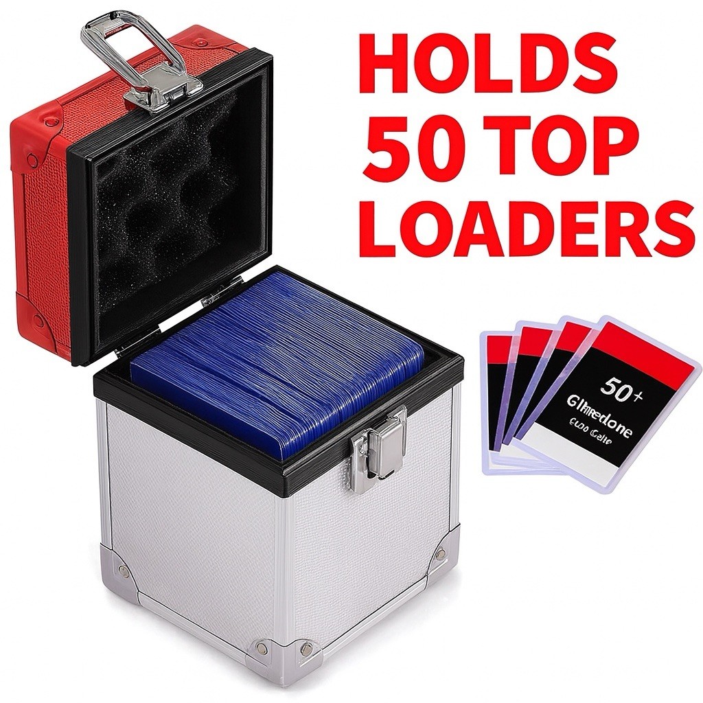 Pokemon Trading Card Box Toploader And Aluminum Holder Game TCG Sturdy