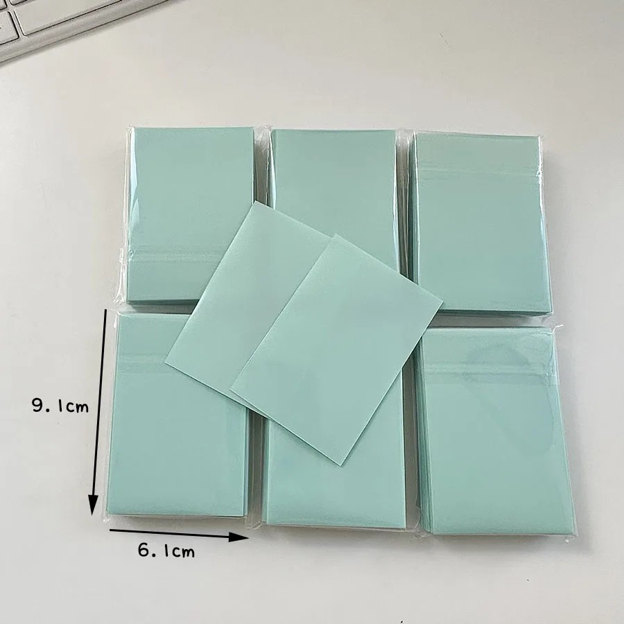 50PCS Holographic Card Sleeves 61x91mm Photocard Trading Card Protectors PP