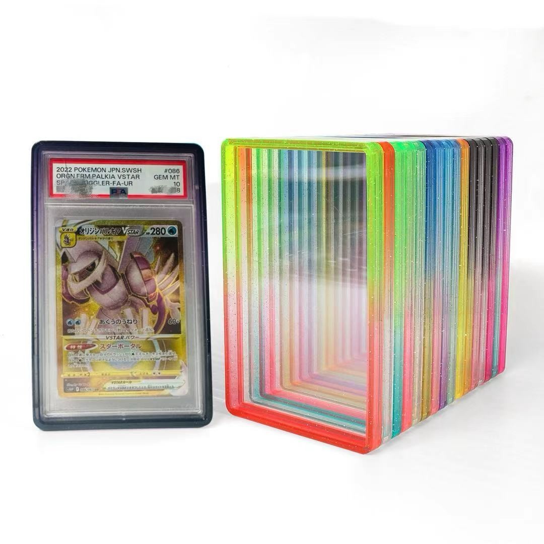 Gradient Glitter TPU 35pt Graded Card Slab Protector for PSA Slab Bumper Guard