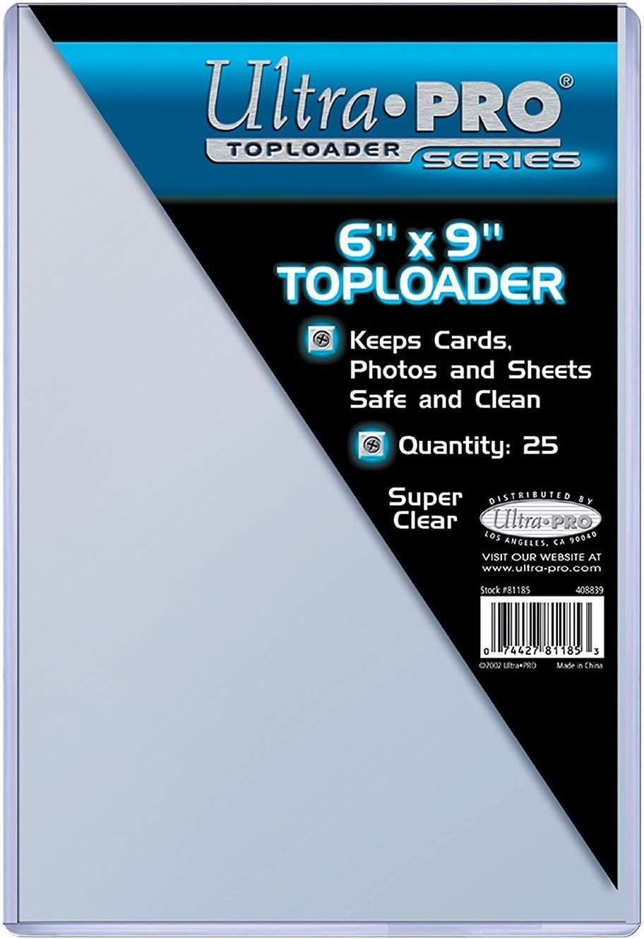 Protective 6×9 Toploader Sleeves – 25
