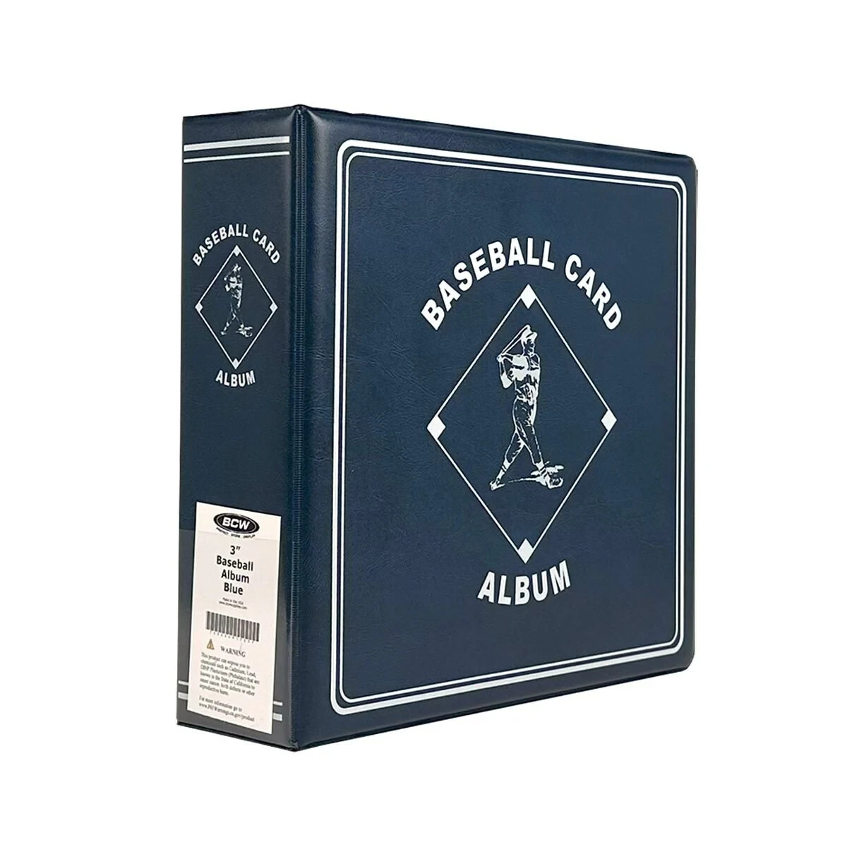 3 BCW 3″ Heavy Duty D-ring Blue Baseball Binder Albums
