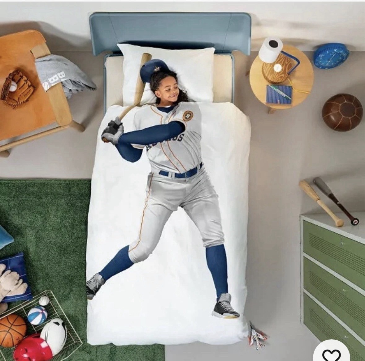 MLB Baseball Player Duvet & Pillowcase Set (Full/Queen) – Houston Astros NWT