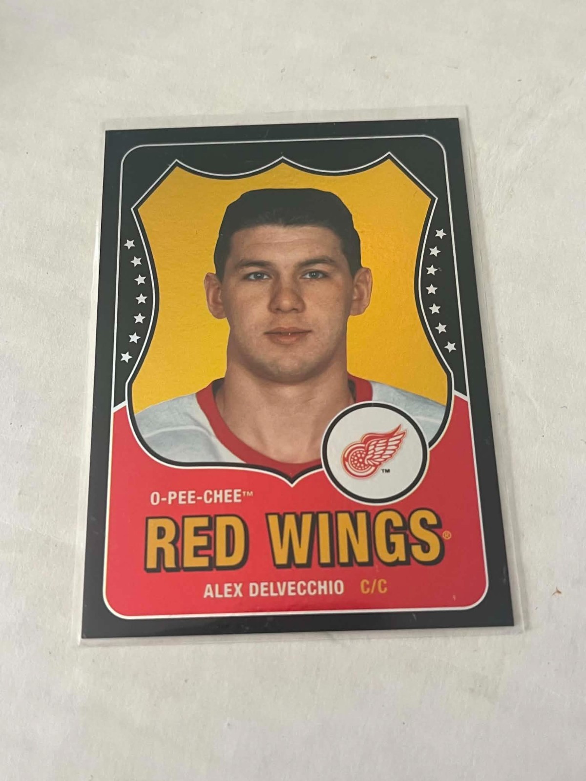 10/11 UPPER DECK OPC ALEX DELVECCHIO BLACK BORDER RETRO LEGEND 7/100 SP #579 UD