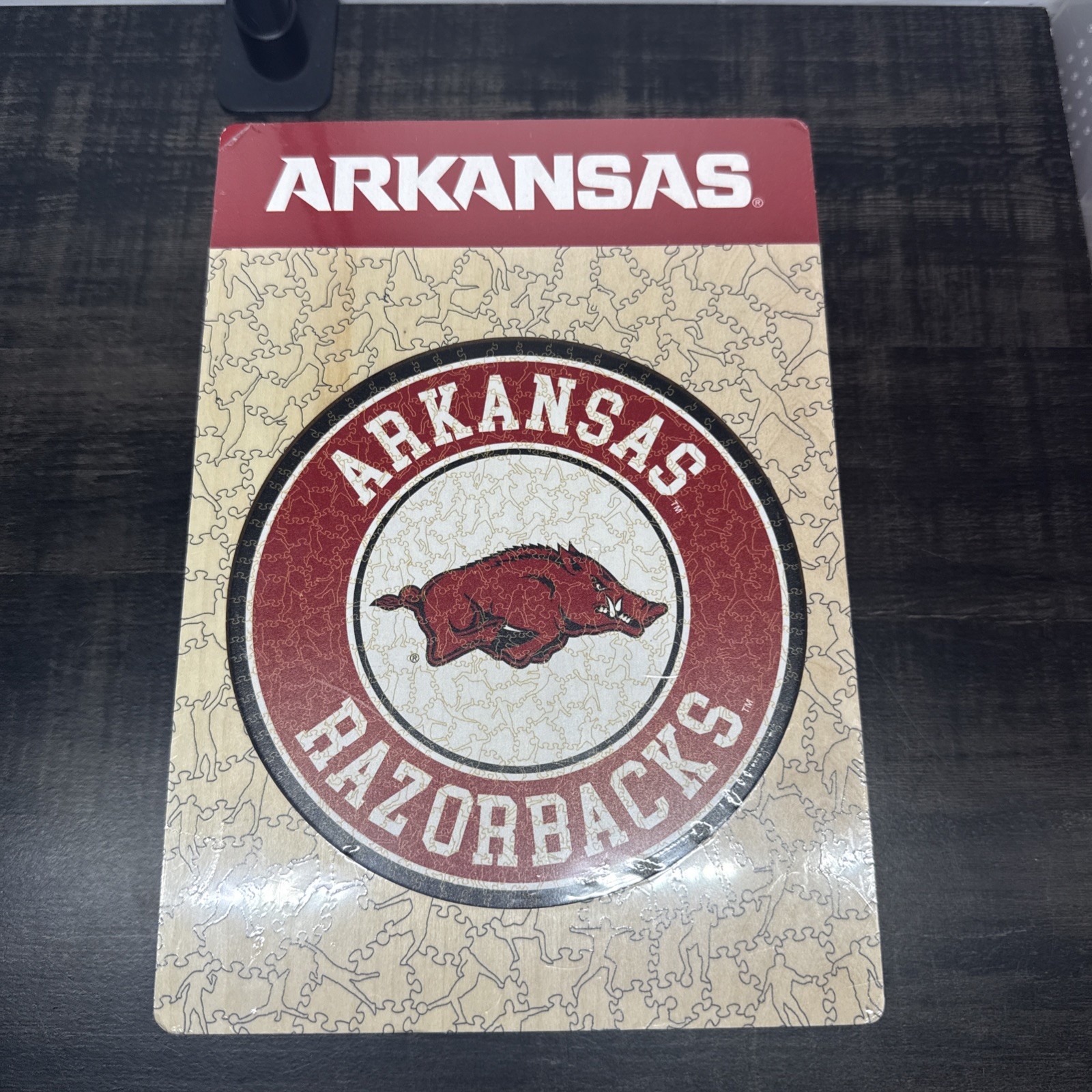 University Of Arkansas Razorbacks- Large Wooden Puzzle 500 pcs 19.7”x19.7”
