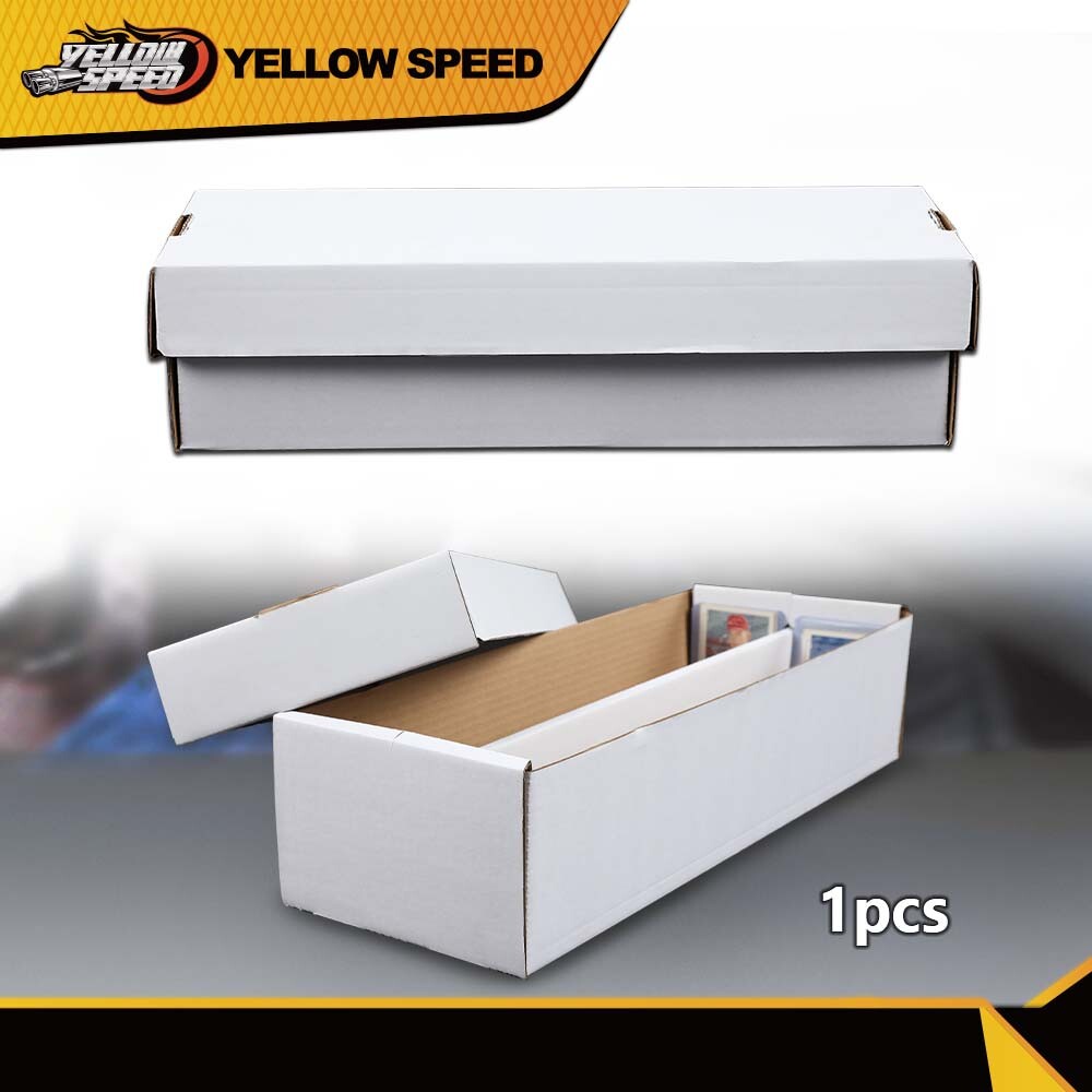 2Row 1600 CT Holds over 300 3×4 toploads Sports/Trading Card Shoe Storage Box