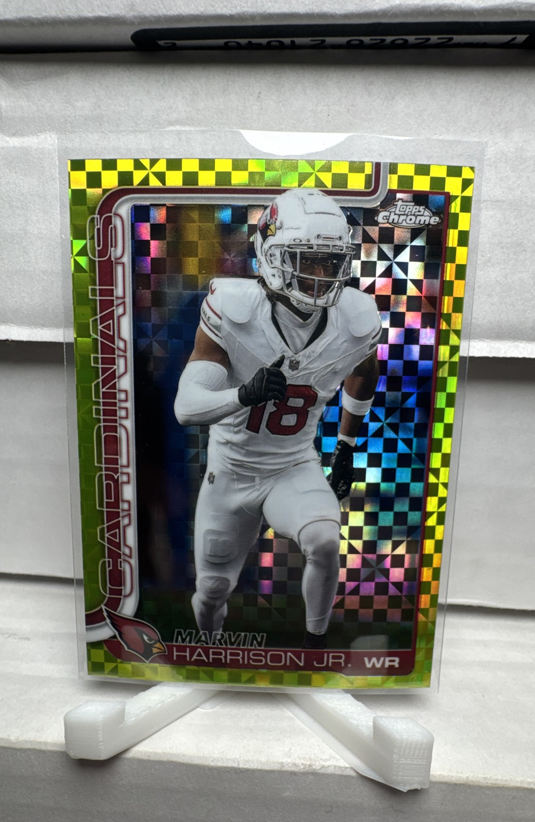 2025 Topps Chrome – Marvin Harrison Jr. #1 Lime Green X-Fractor