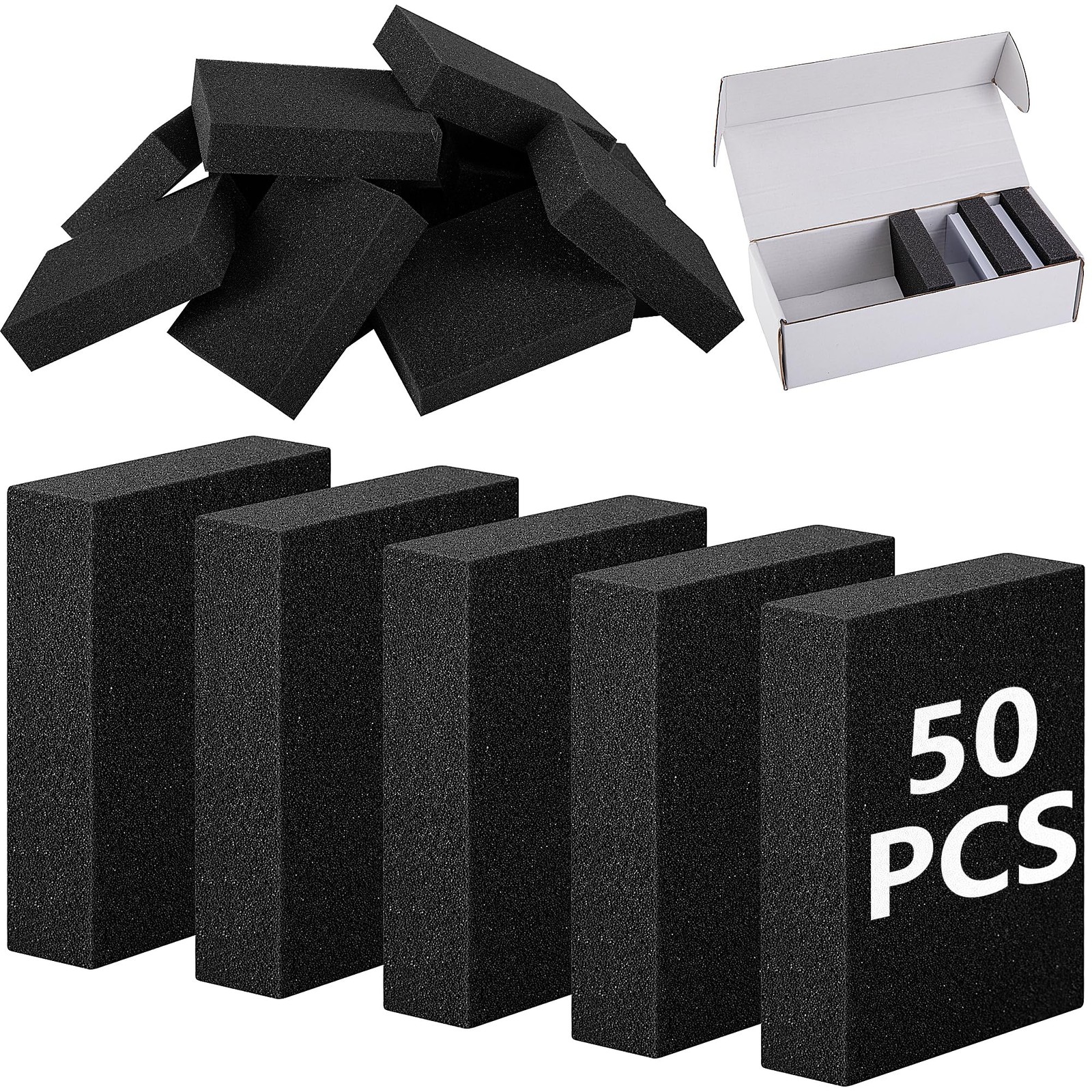 50 Pcs Foam Card Dividers High Elastic Sponge Inserts for Trading Card Storage++