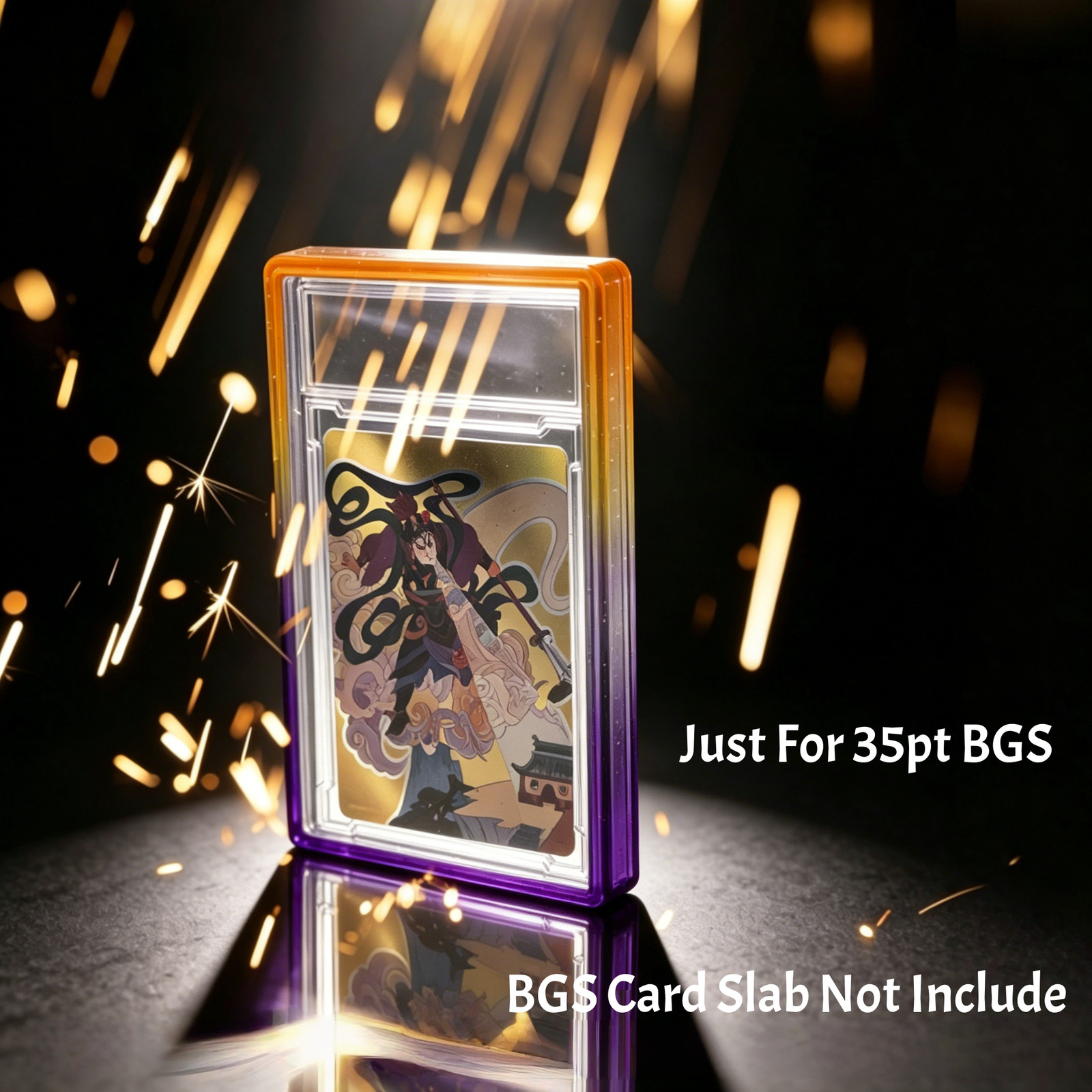 2/5/10pcs Gradient Bumper Guard Case for BGS 35PT Graded Card Slab With PC Panel