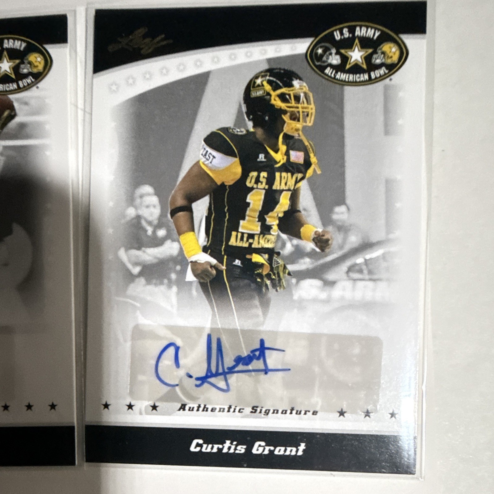 Leaf 2010 U.S. Army All-American Bowl Autograph 15-Card Lot, 3 numbered. BULK