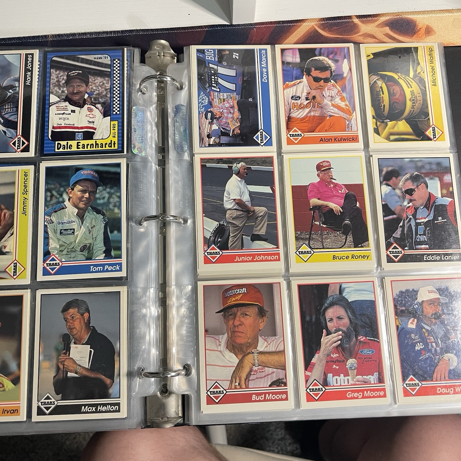 Vinatage 90s Nascar Racing Cards Binder Full
