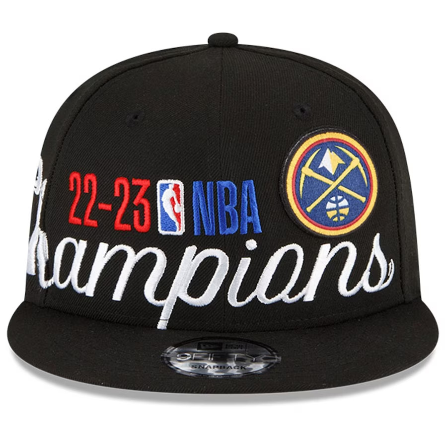 Denver Nuggets New Era 2023 NBA Finals Champions Locker Room 9FIFTY Snapback Hat