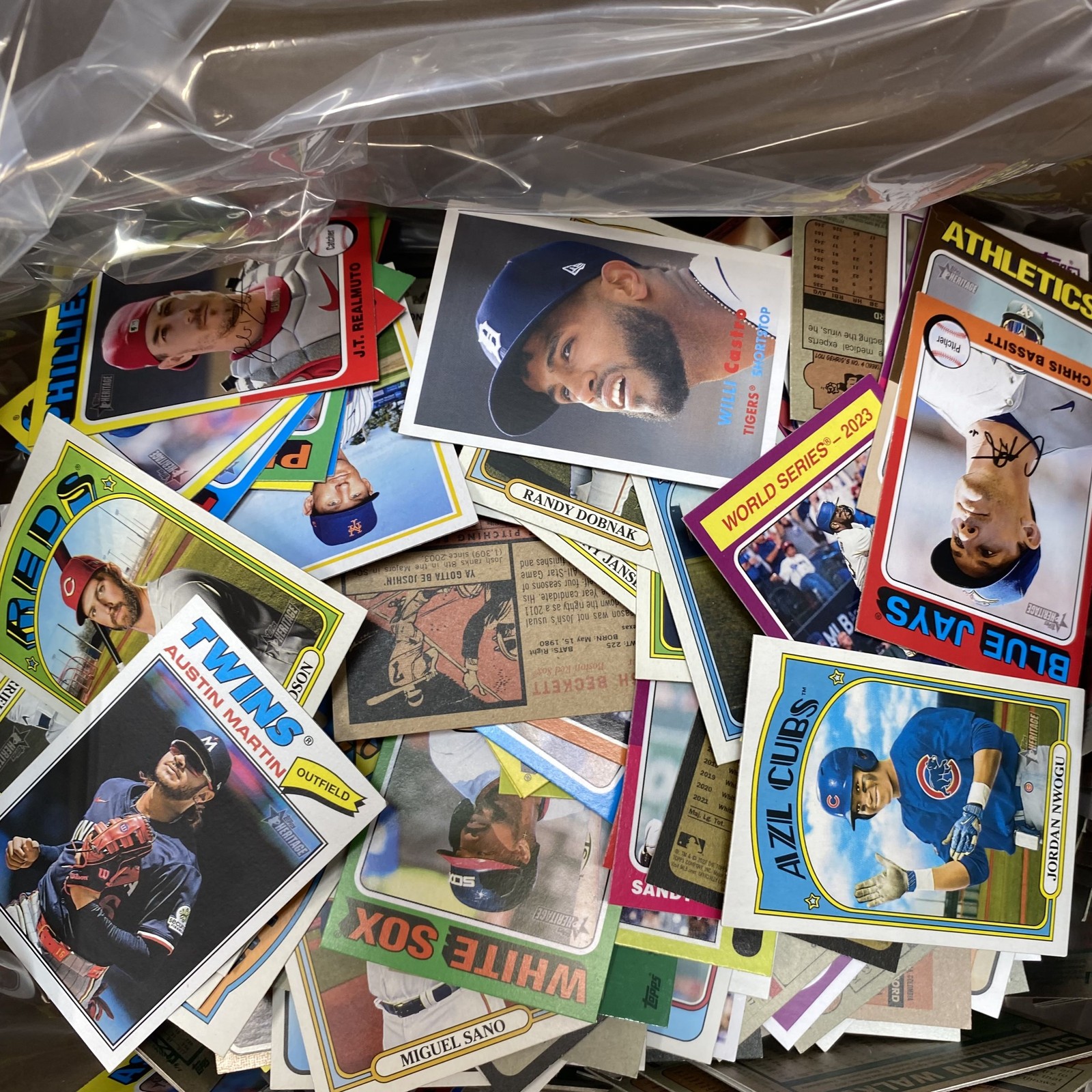 Baseball Card Lot Modern 2020s Topps Heritage Mixed 4.2 Lbs See Photos
