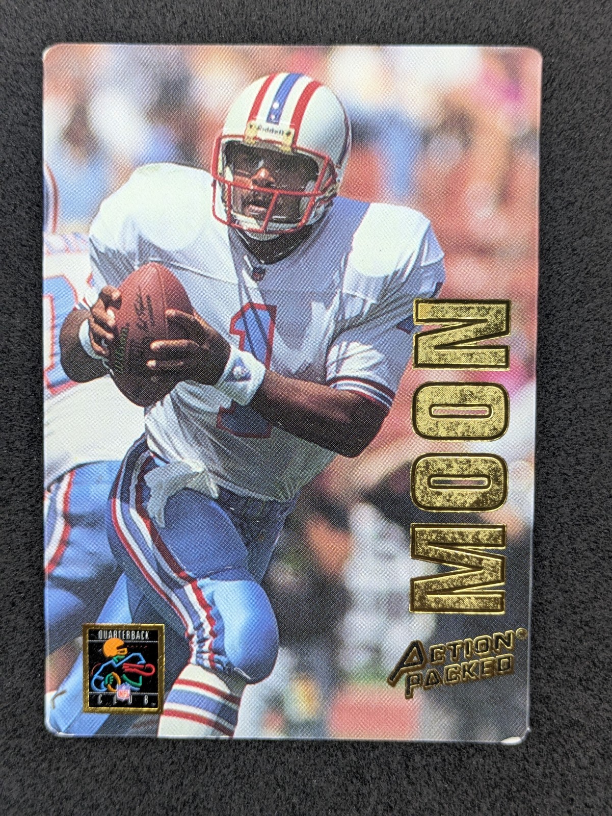 1993 Action Packed #QB14 Warren Moon Quarterback Club Houston Oilers Card