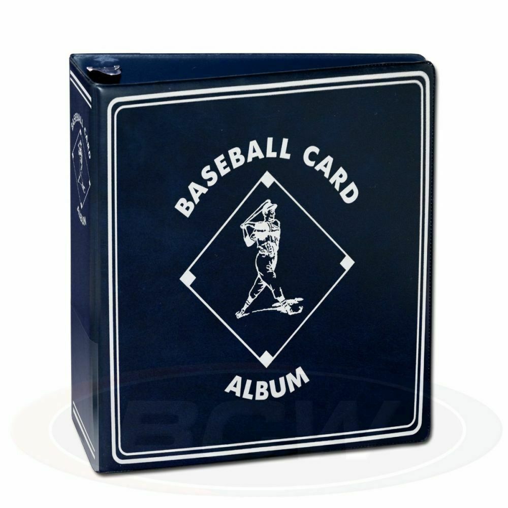 Lot of 6 BCW Blue Baseball Card Collection 3″ D-Ring Albums binders books