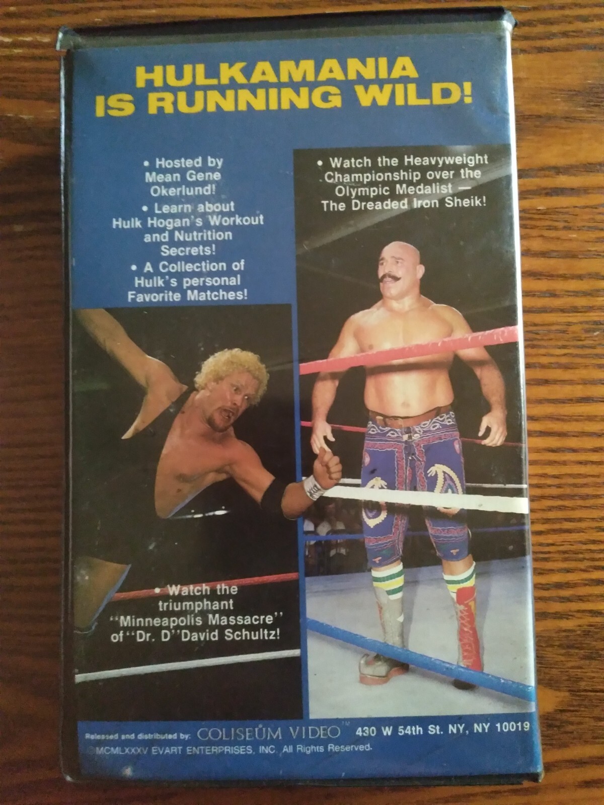 AUTOGRAPHED BY HULK HOGAN: “HULKAMANIA: The Best of Hulk Hogan” VHS (1985) VG!