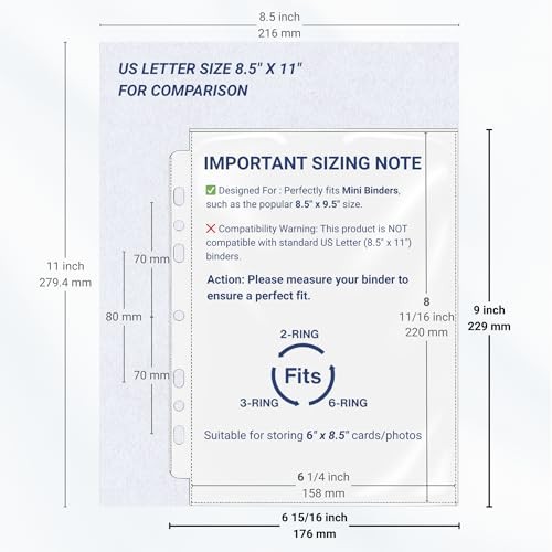 30 Pcs 5.5×8.5 Thick Plastic 1 Pocket for 6×8″ Photos/Cards 30pcs Thick Clear