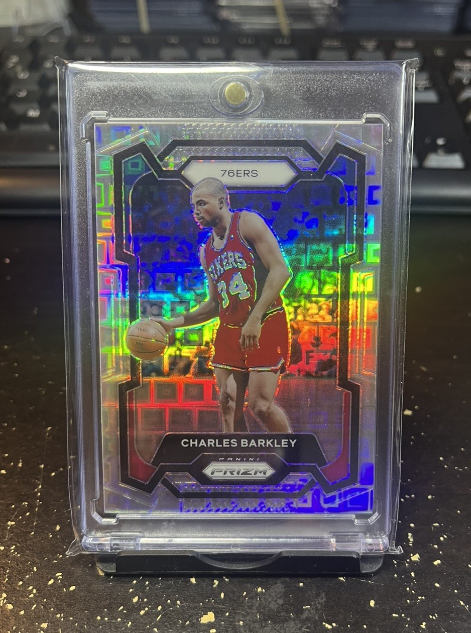 2023-24 Prizm – Charles Barkley #180 – Premium Set Prizm Numbered /150 Chuck!
