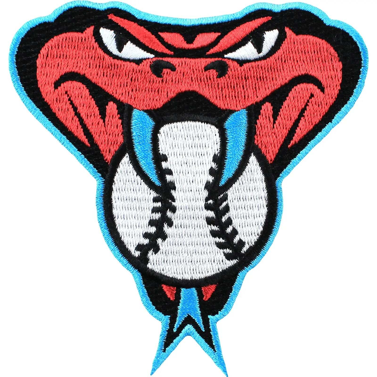 Arizona Diamondbacks Snake Head MLB Embroided Jersey Patch Emblem (Blue Border)