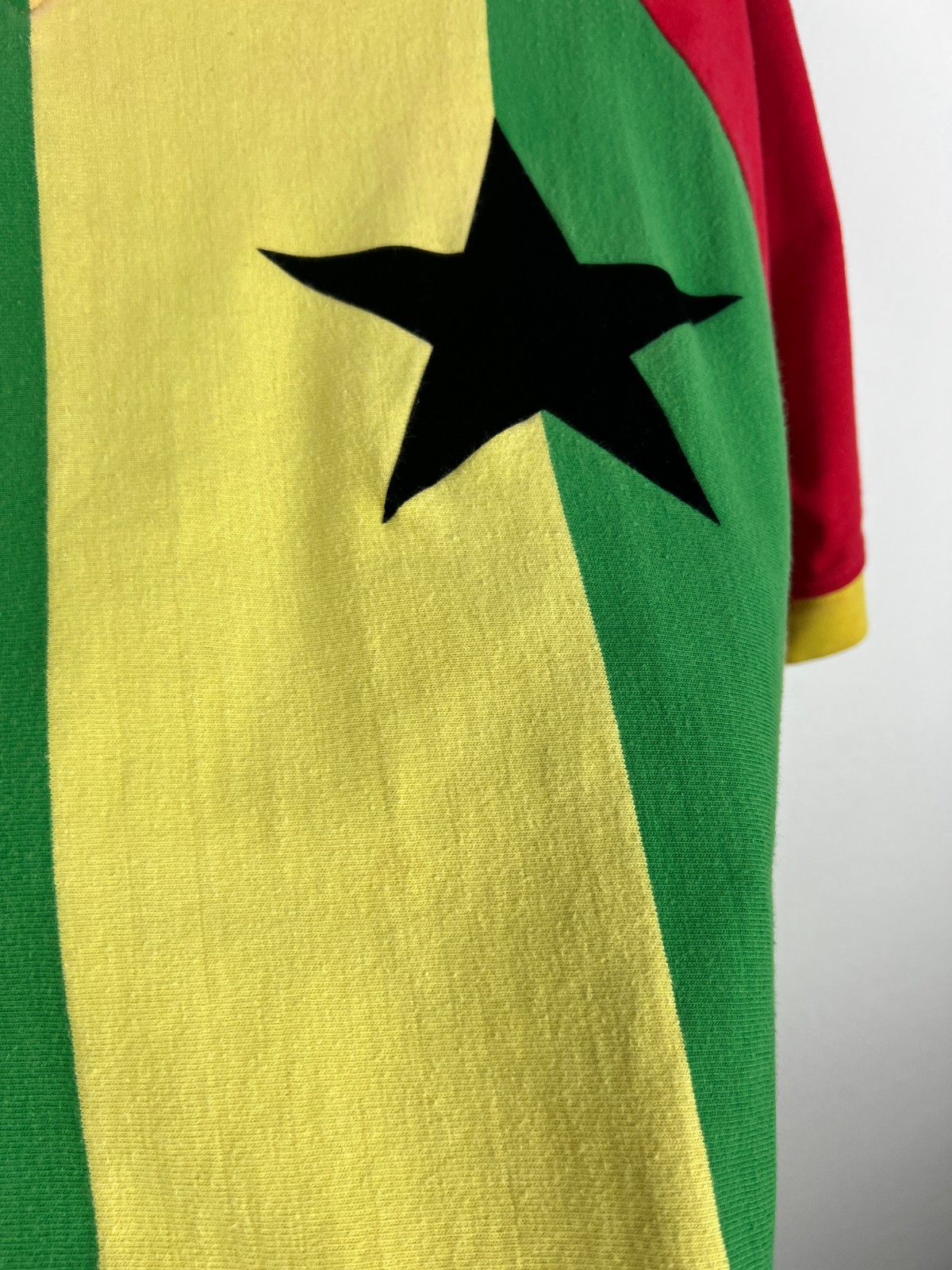 Vintage 80’s Toffs Football World Cup Retro Ghana Shirt Soccer Jersey Mens Sz M