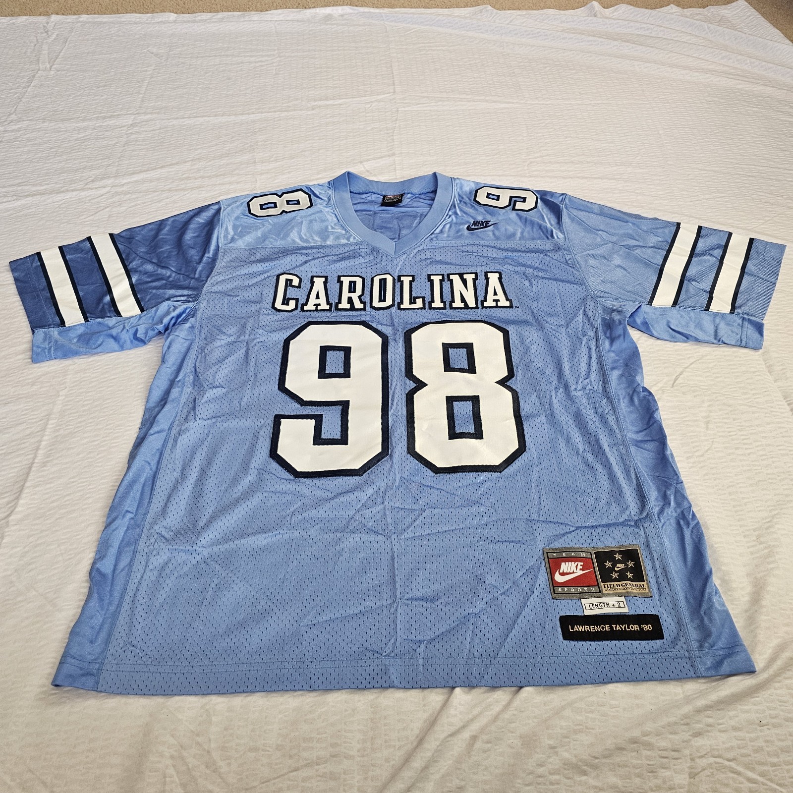 UNC Lawrence Taylor Jersey #98 Y2K NIKE Team Sports FIELD GENERAL Jersey Size XL