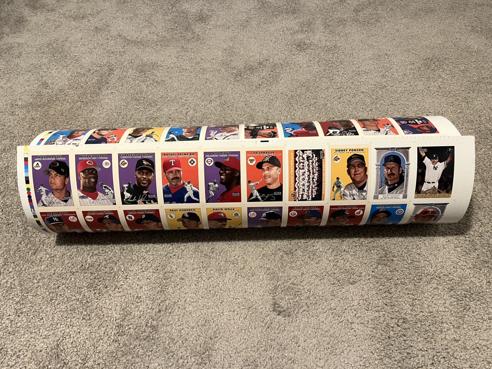 2000 FLEER TRADITION Baseball Cards UNCUT SHEET – SEE LIST OF STARS BELOW + PICS