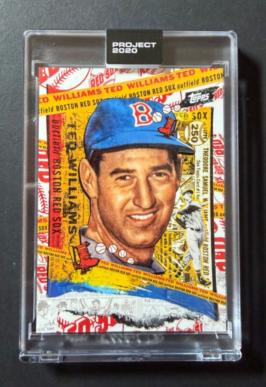 2020 Topps Project Ted Williams #122 Red Sox + Original Box