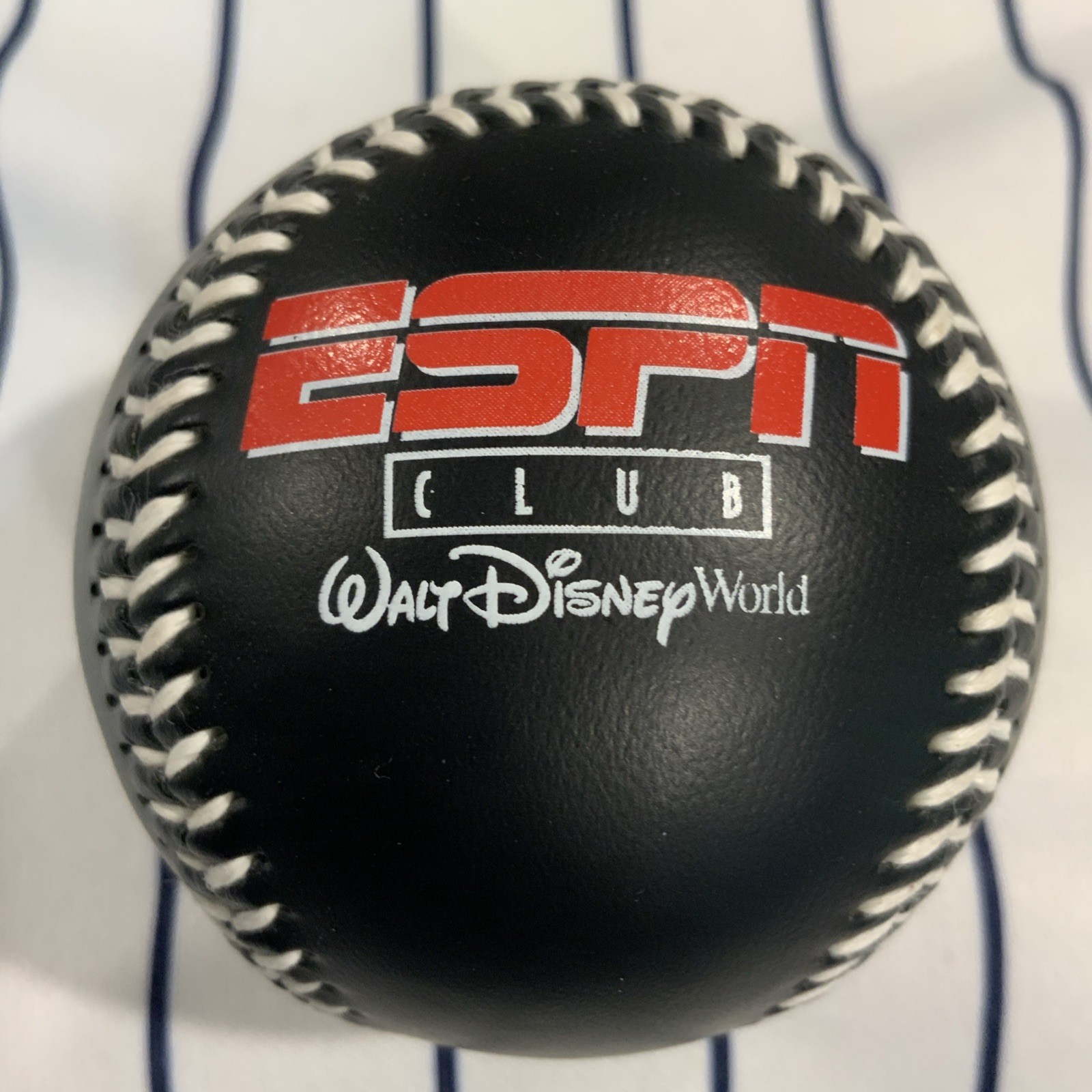 ESPN Club Disney Black Baseball Tonight Unknown Signature Souvenir Baseball Ball