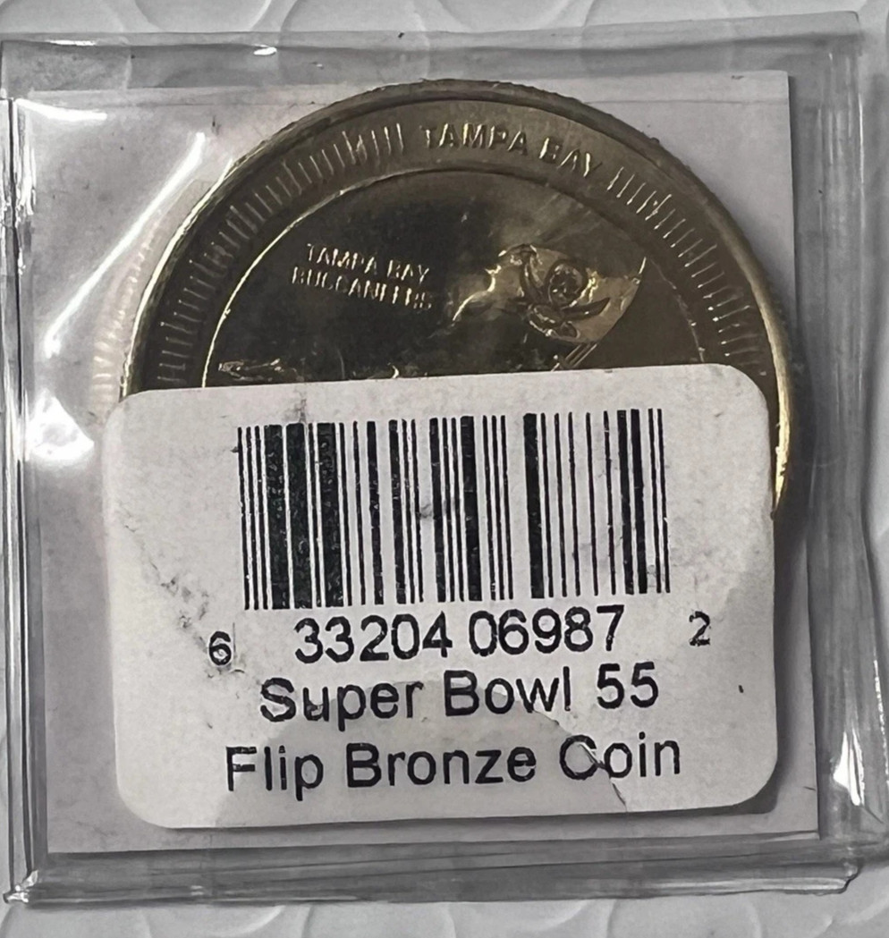 NFL Super Bowl LV 55 Official Commemorative Flip Coin Chiefs VS Buccaneers New!