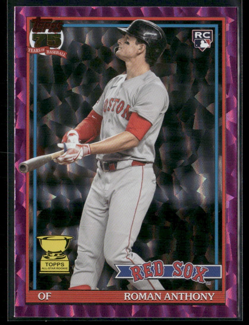 2026 Topps Roman Anthony 75th Pink Crackle Foil RC