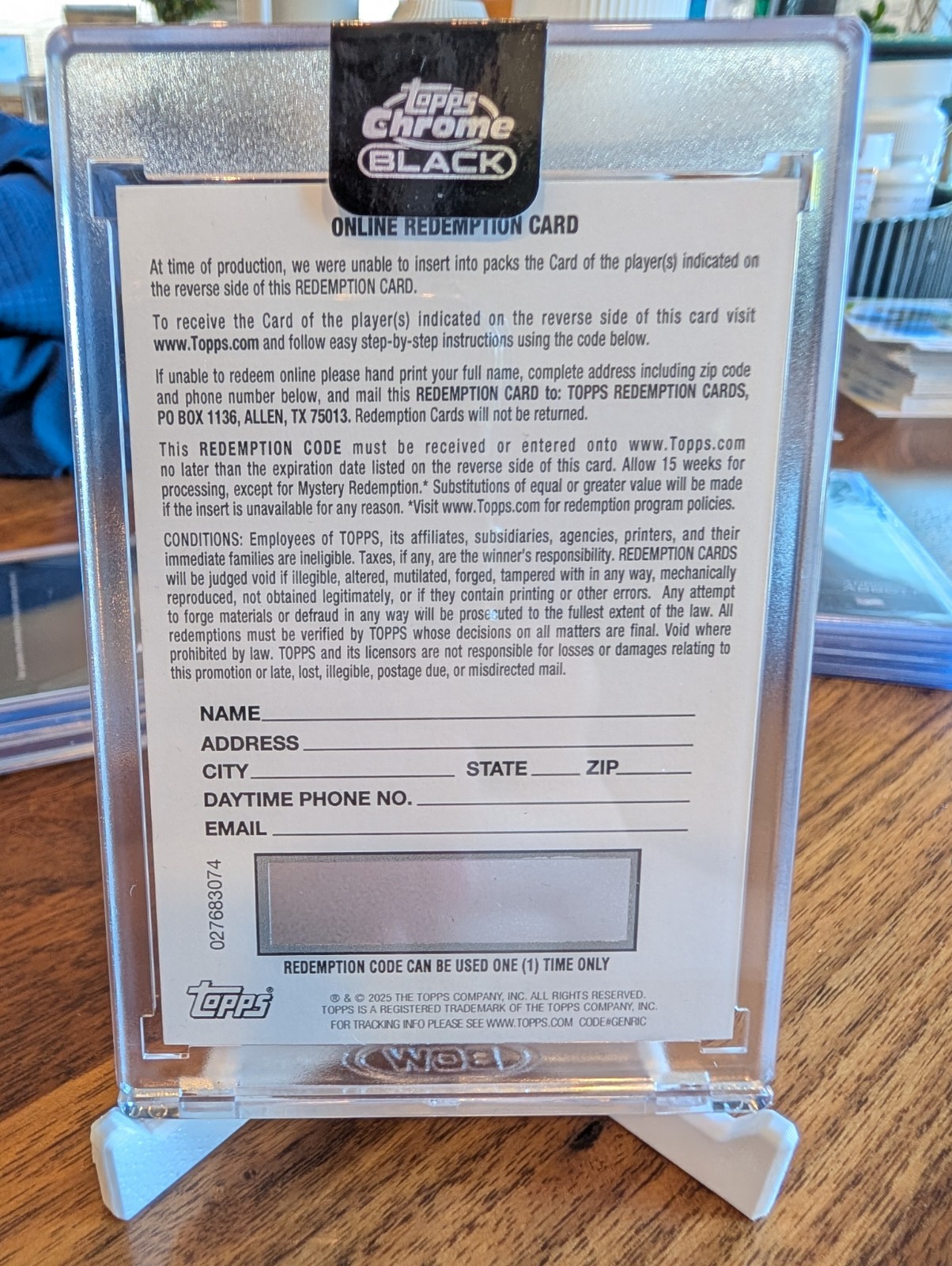 2026 Topps Chrome Black Kazuma Okamoto Gold Mini Diamond #/50 Auto RC Redemption
