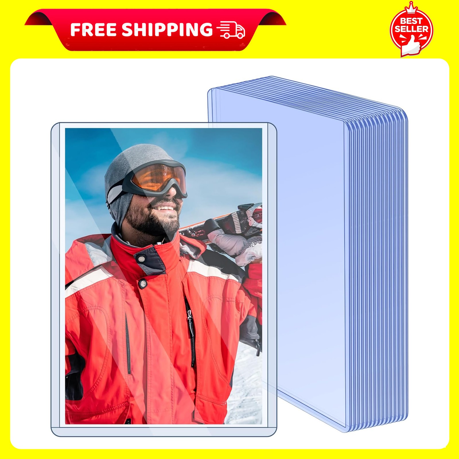 15 Pack Post Card Photo Top Loaders 4 X 6 Inches Hard Plastic Cards Sleeve Prote