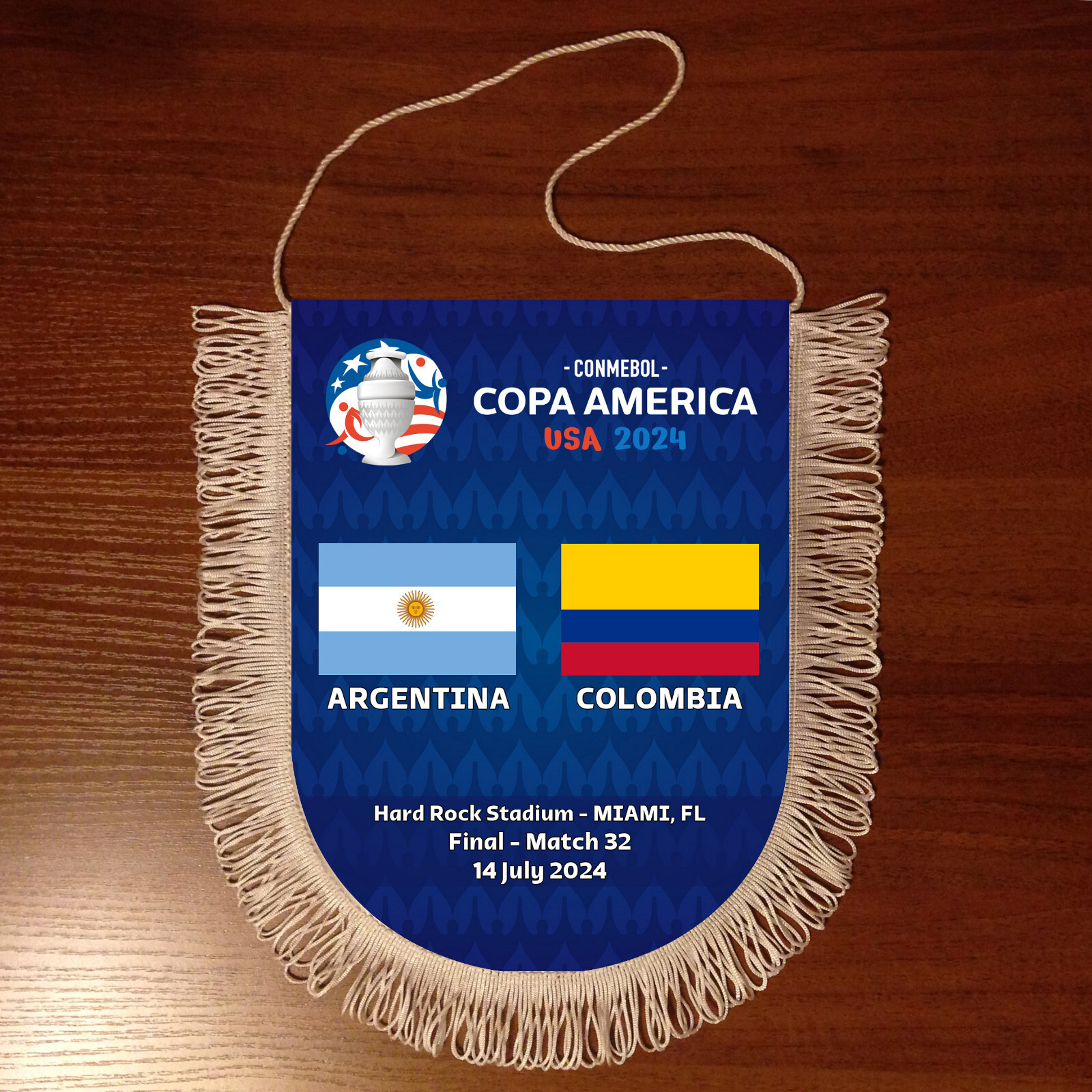Pennant Copa America 2024 USA Team Argentina – Colombia Final