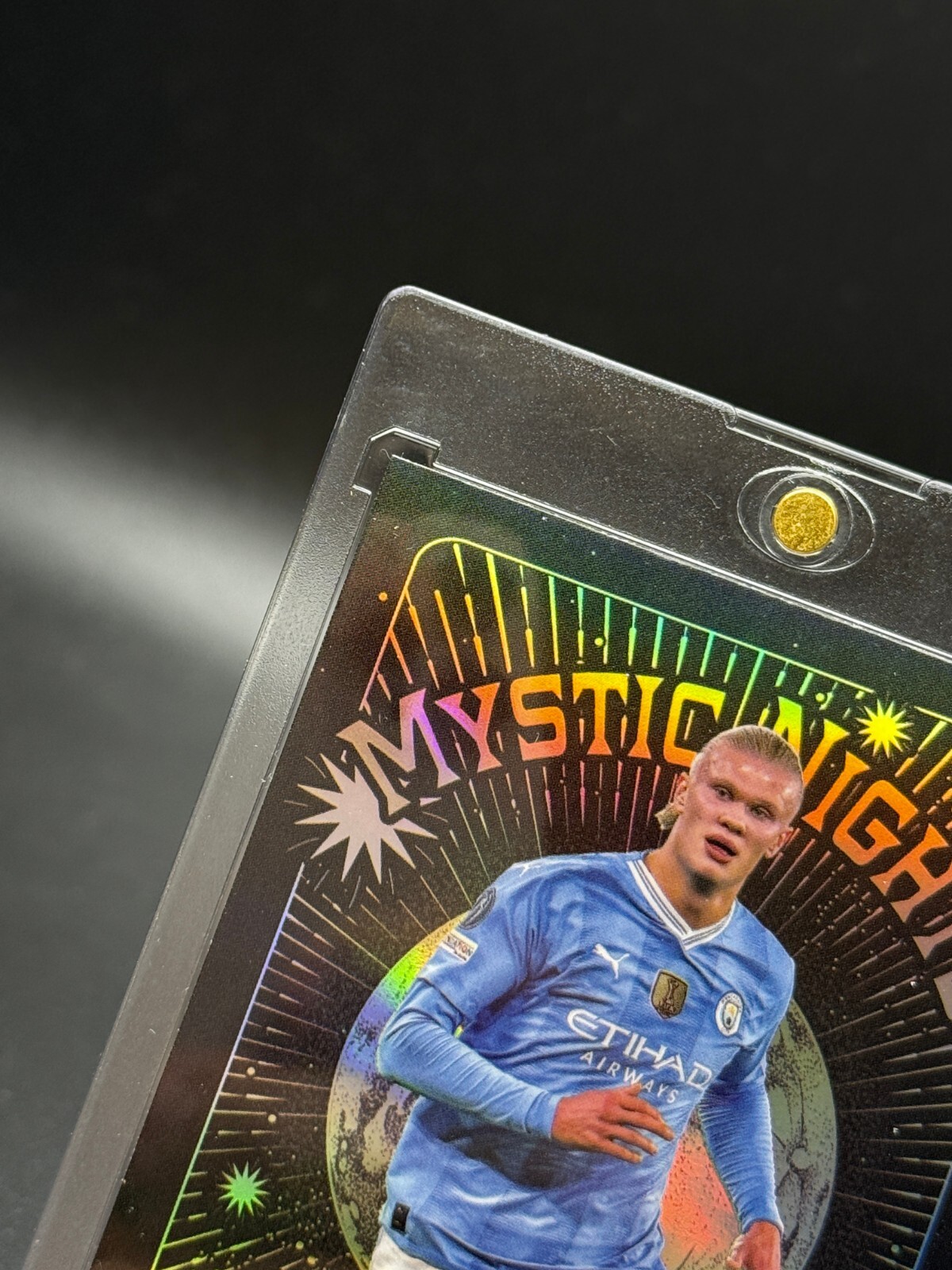 Erling Haaland 2023-24 Topps Merlin UCC Mystic Nights Refractor #MN-14 Man City
