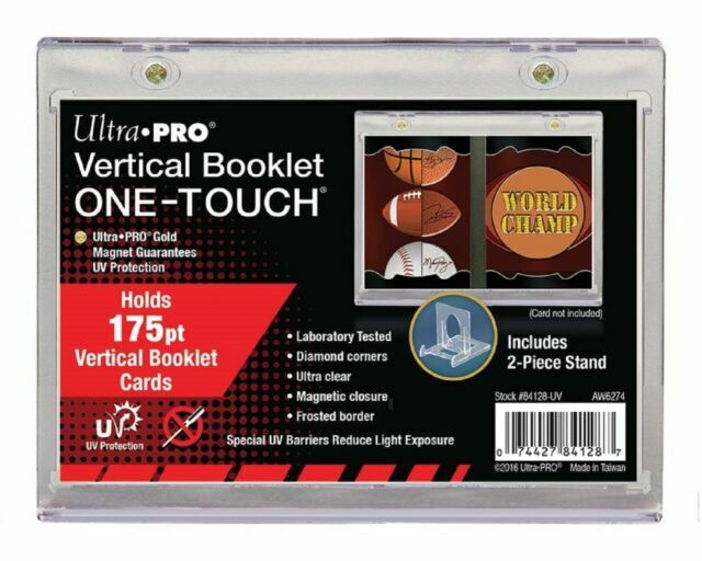 Ultra PRO Vertical One Touch BOOKLET Magnetic Card Holder 175pt with Stand