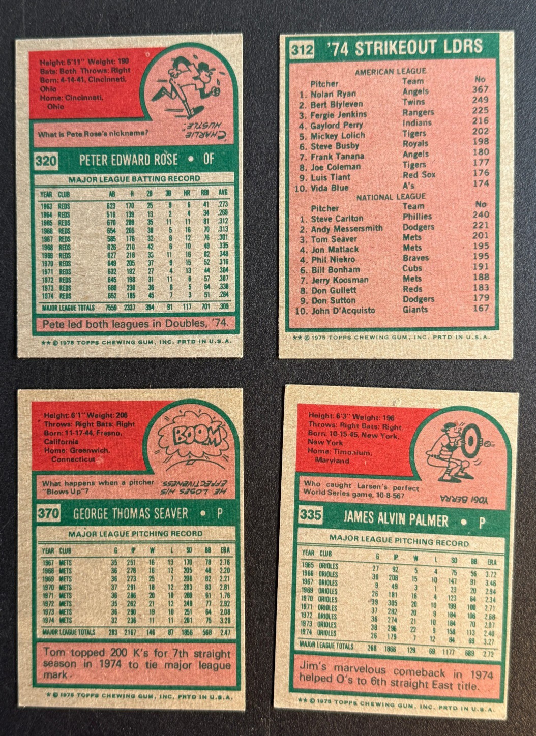 1975 Topps Baseball Complete Set. 660 Cards in Zip Binder. VG-EX