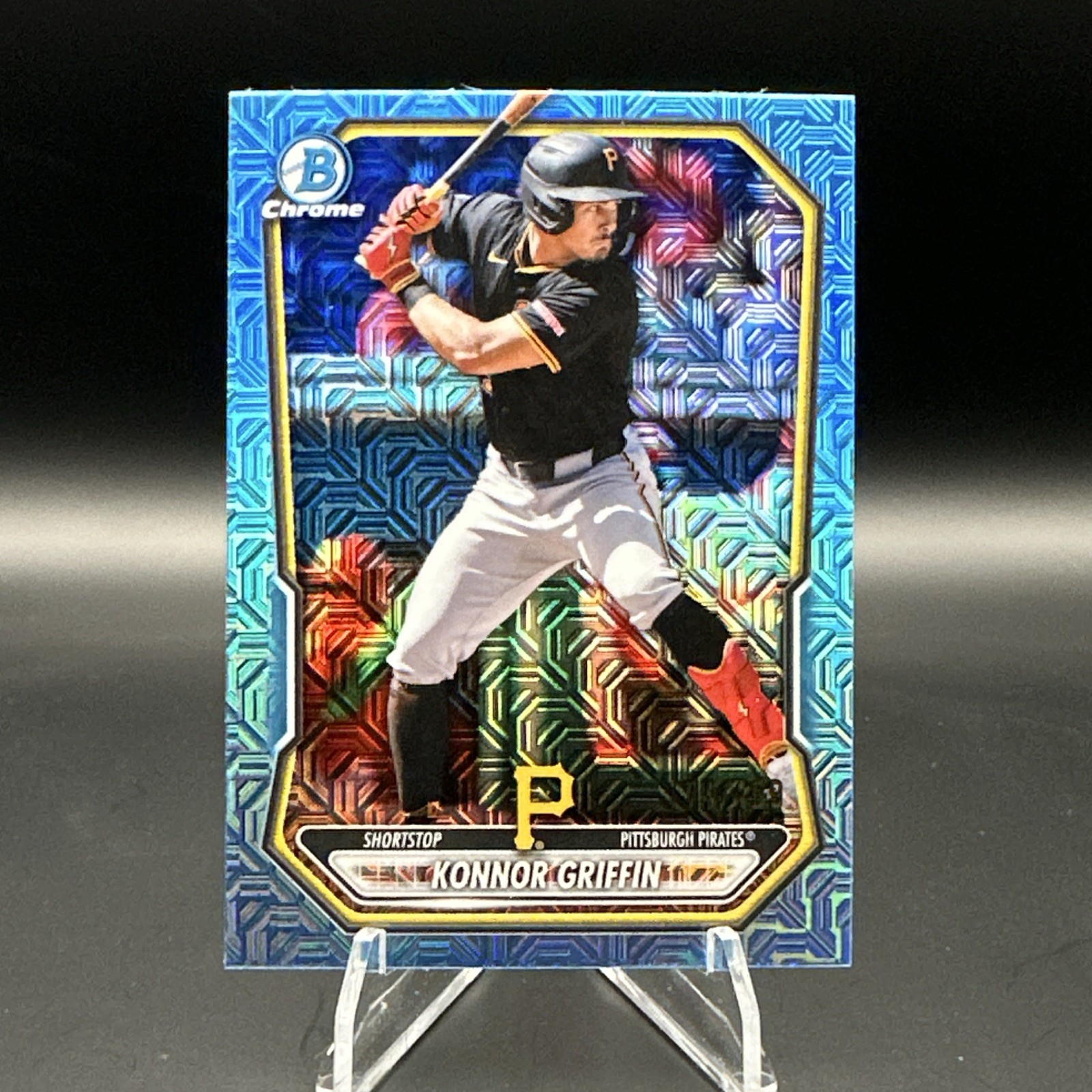 2026 Bowman Chrome Konnor Griffin Sky Blue Mojo Refractor /499 #BCP-92 Pirates