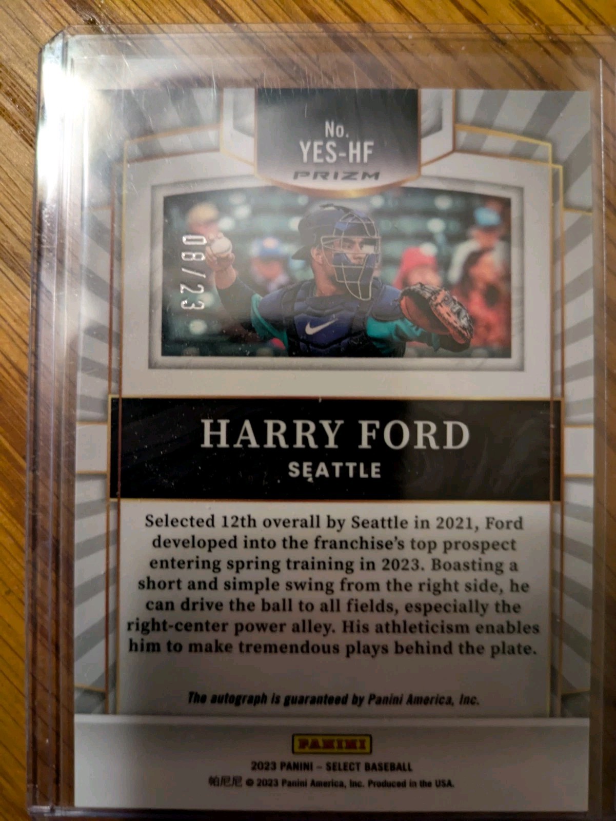 2023 Select – Youth Explosion Signatures Harry Ford #YES-HF Silver Prizm /23