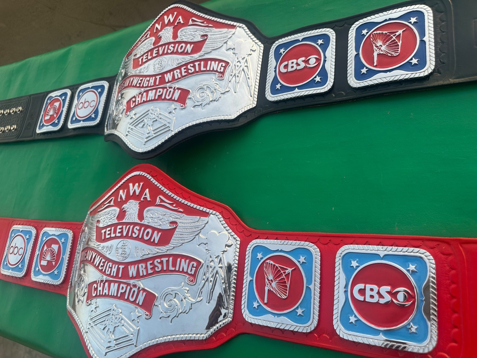 NWA television Heavyweight championship belt Couple