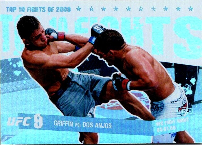 Griffin vs. Dos Anjos 2010 Topps UFC Main Event Top 10 Fights of 2009 #TT09 27