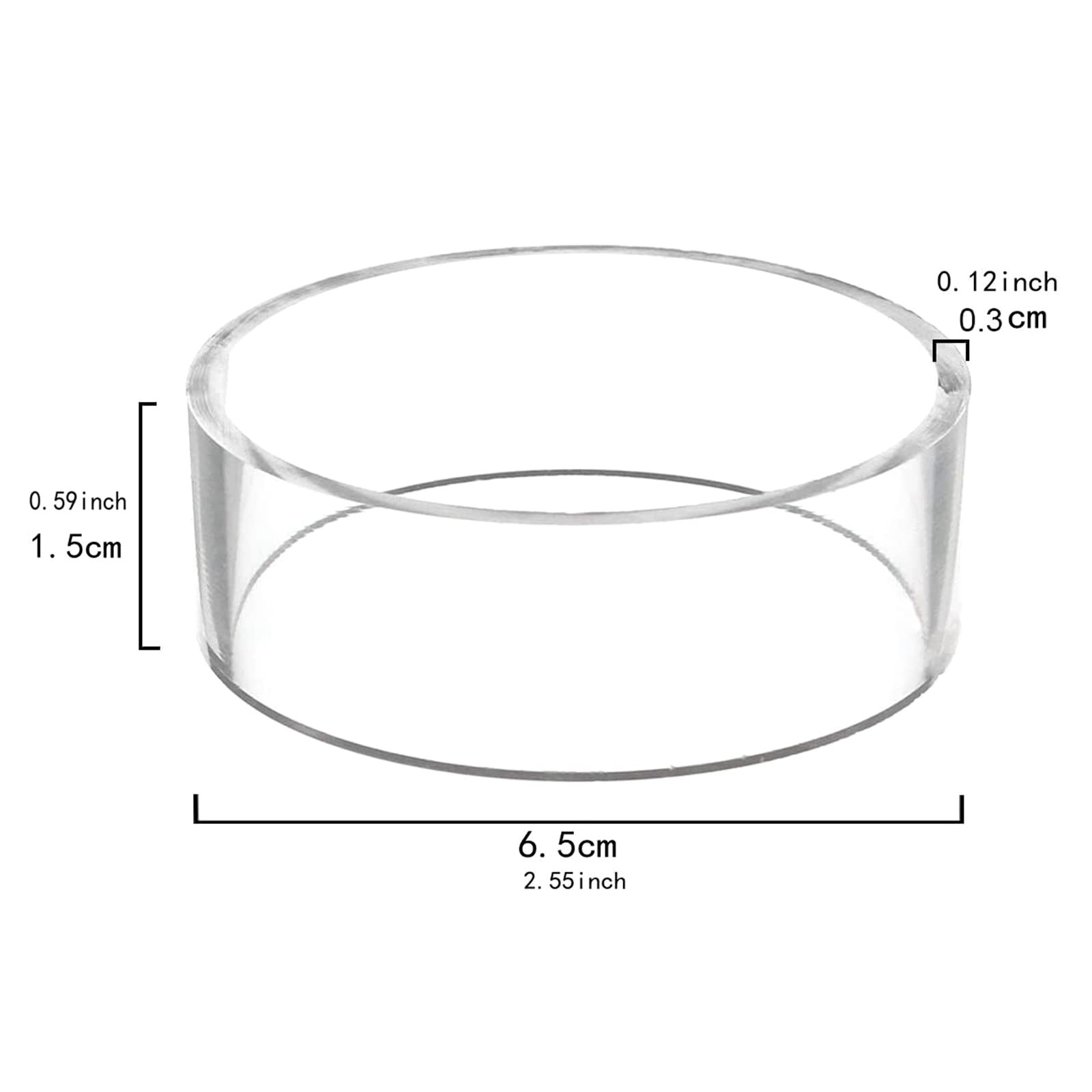 Transparent Acrylic Display Stand Clear Holder Plastic round Display Stands for