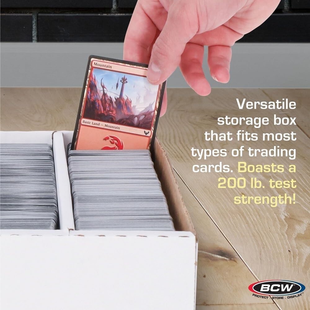 x2 BCW 3200 Cardboard Boxes Baseball Trading Card Pokemon Storage Monster Shoe