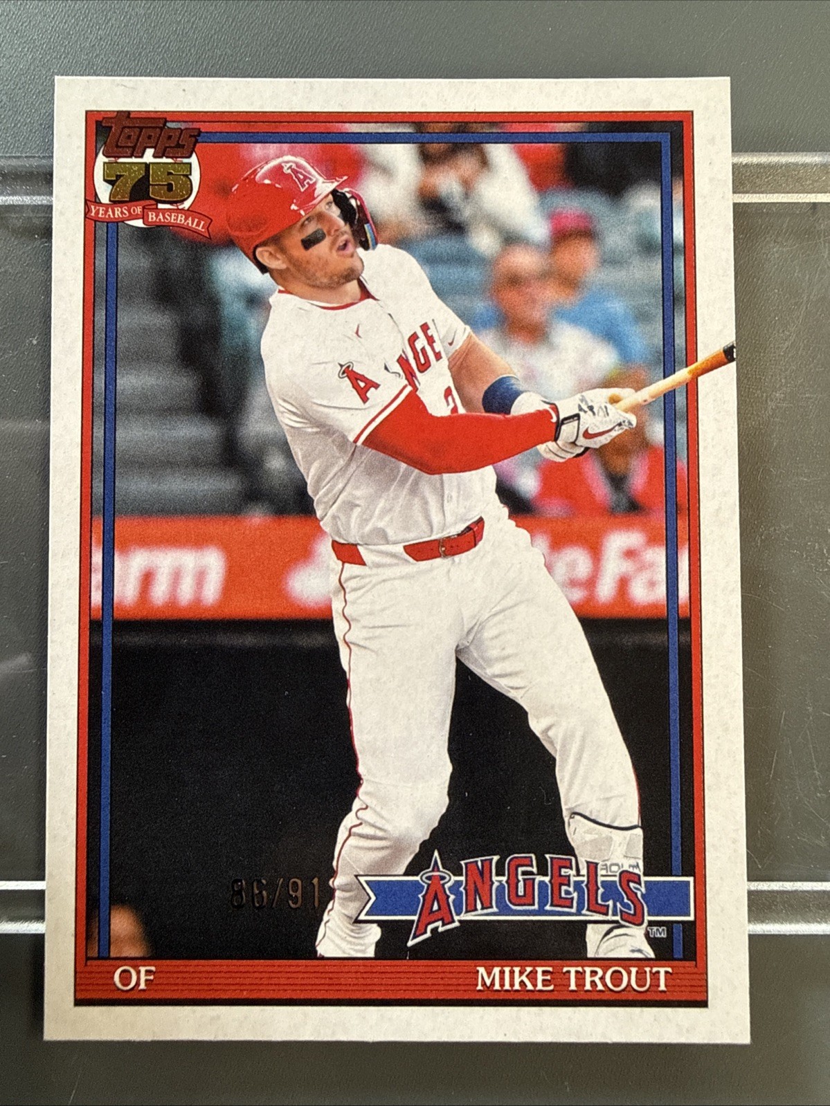 2026 Topps Series 1 Mike Trout T91-1 SP 86/91