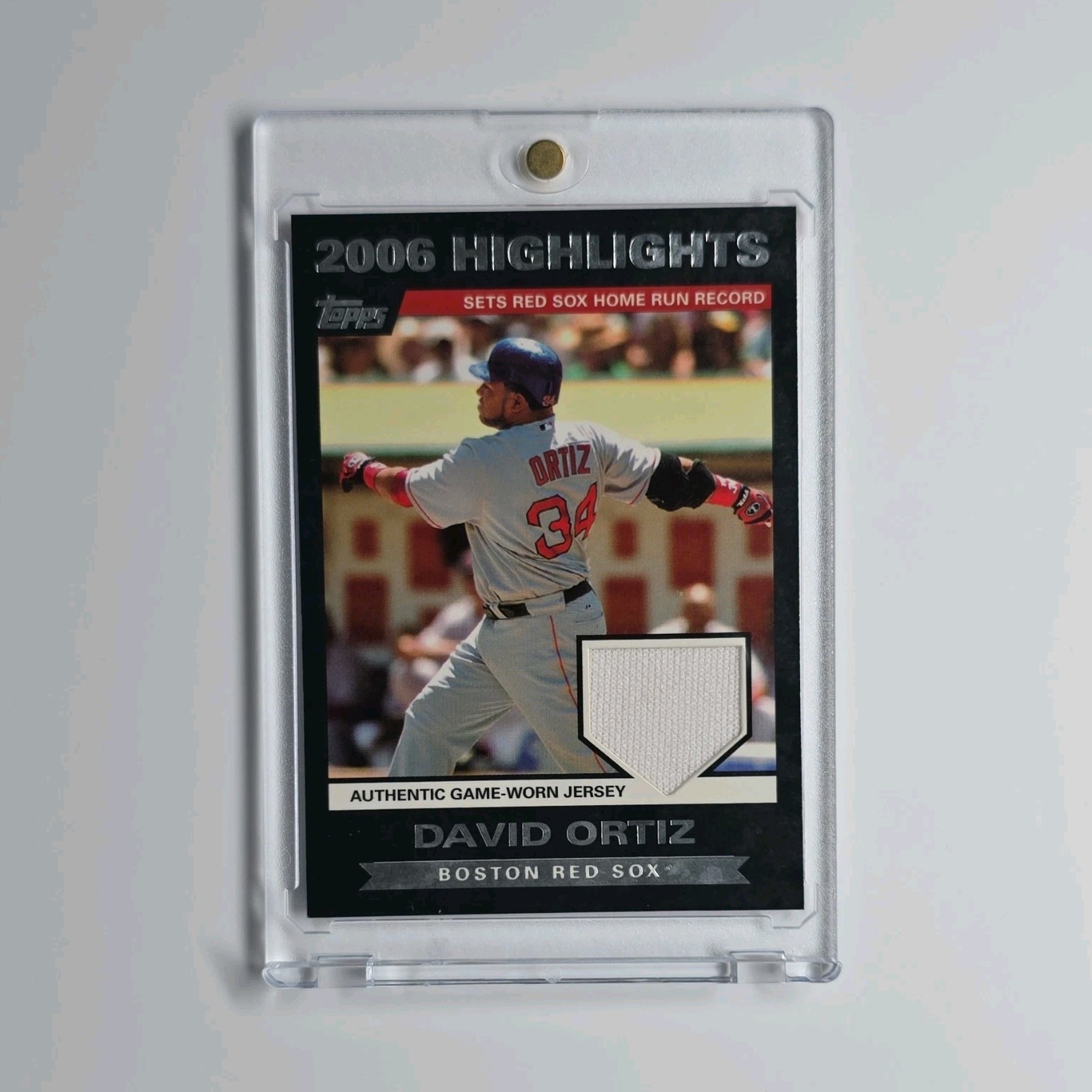 Topps 2007 Topps David Ortiz Game-Worn Jersey Memorabilia Insert #HRDO Red Sox