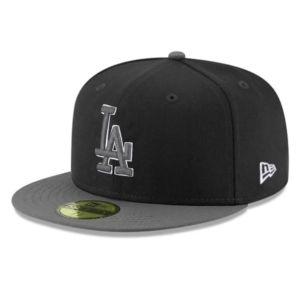 Los Angeles Dodgers LAD MLB Authentic New Era 59FIFTY Fitted Cap – Black & Gray