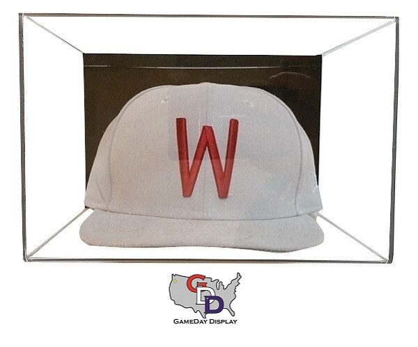 UV Protecting Acrylic wall mount hat display case by GameDay Display
