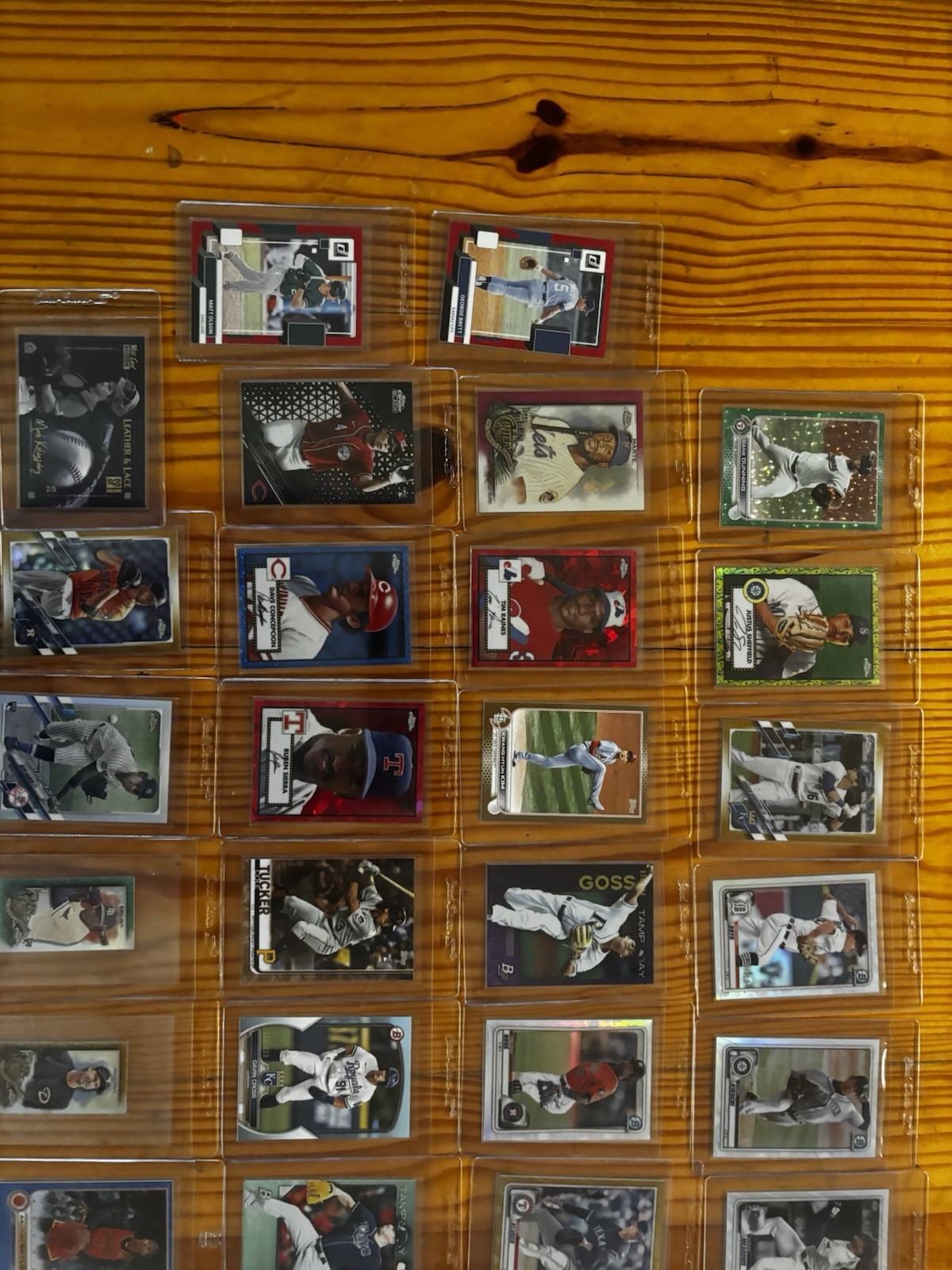 53 MLB Numbered Card Lot Topps Prospects Rookies and Vets