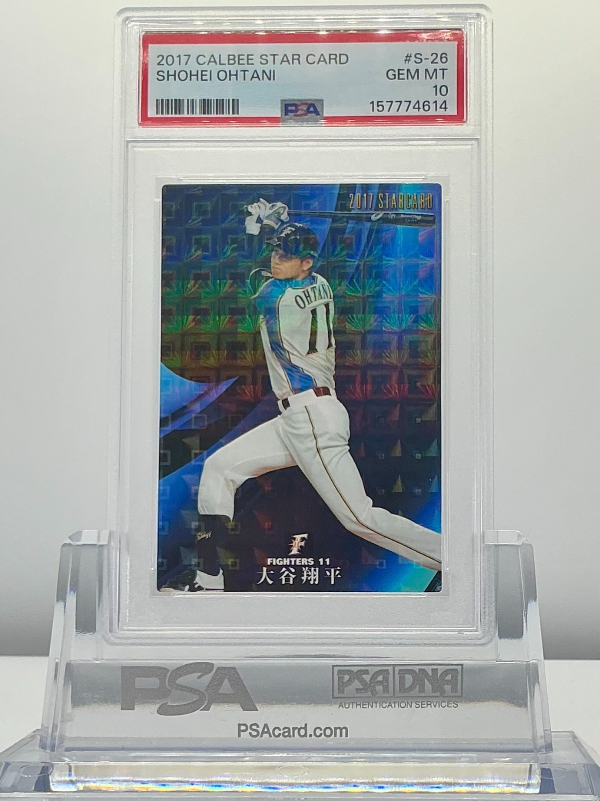 SHOHEI OHTANI 2017CALBEE STAR CARD #S-26 PSA10!GEMMINT!LOWPOP!(RC)