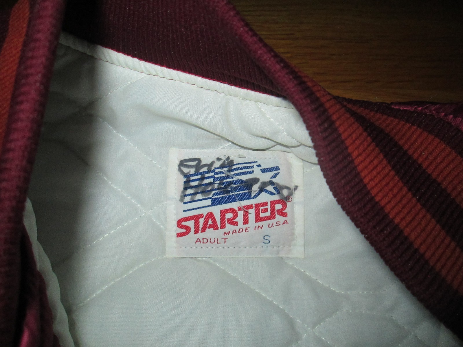 MADE IN USA Vtg 80s Virginia Tech Hokies 1st Gen Satin Starter Jacket Small GUC