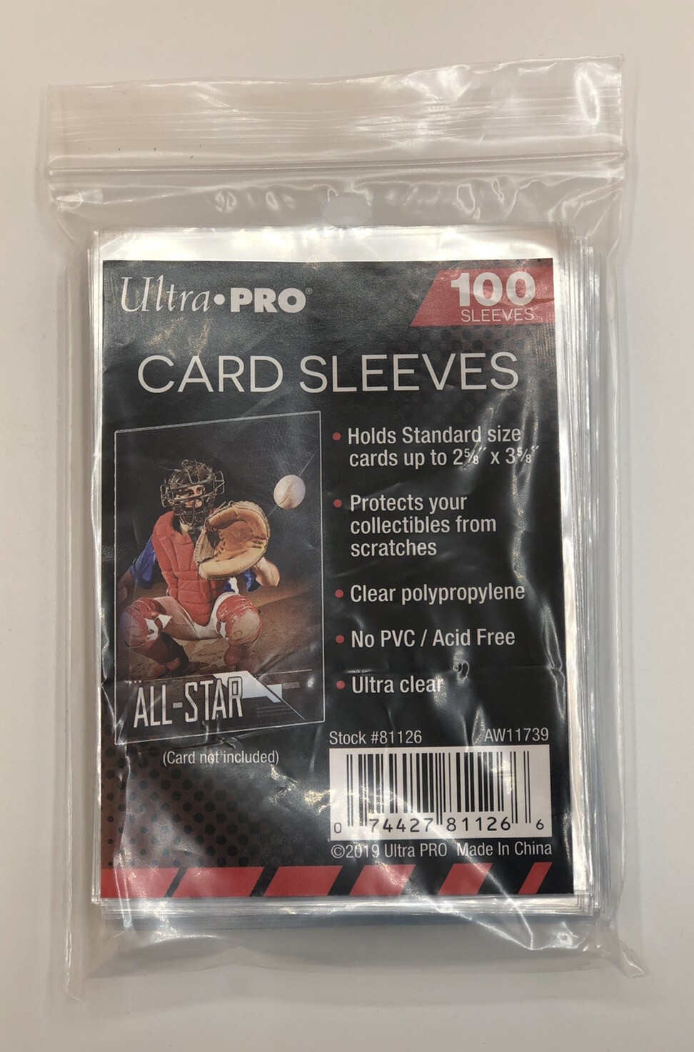 Ultra Pro Penny Card Soft Sleeves 5 Packs of 100 for Standard Sized Cards = 500