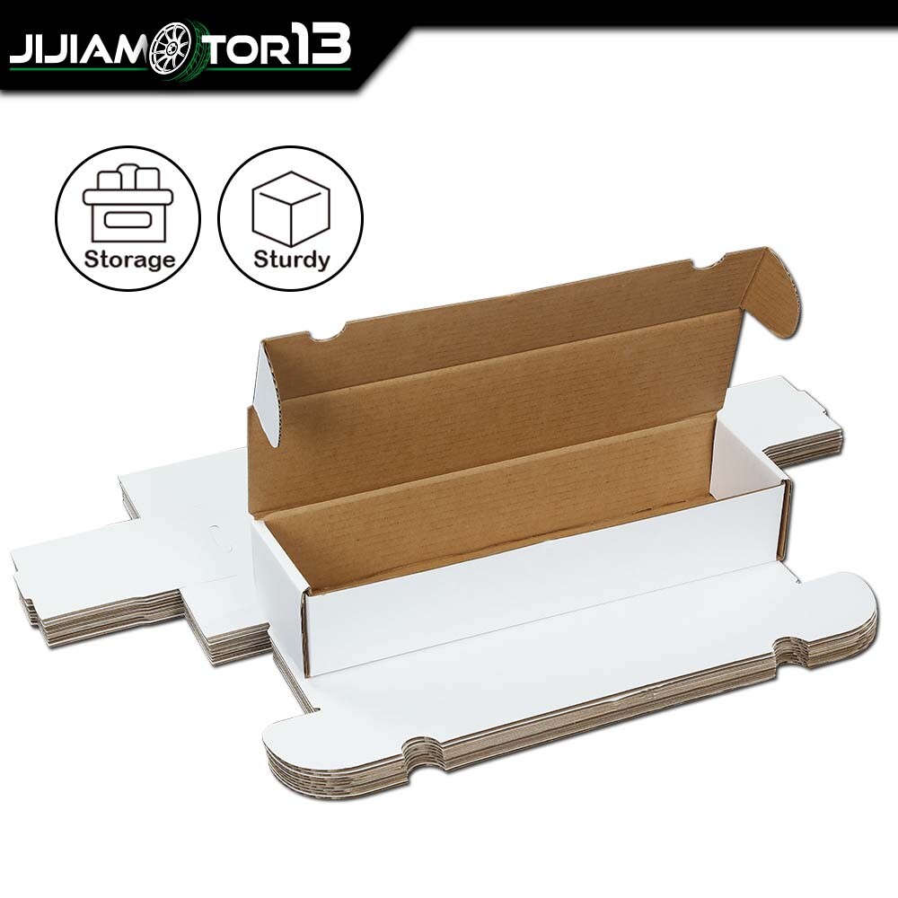 10Pcs Storage Boxes 800 Count Ct Sports Cards Trading White Corrugated Max Pro
